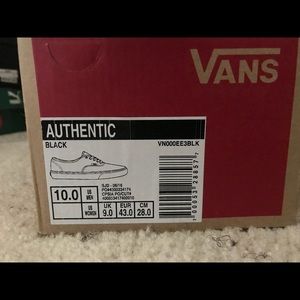 Authentic Vans